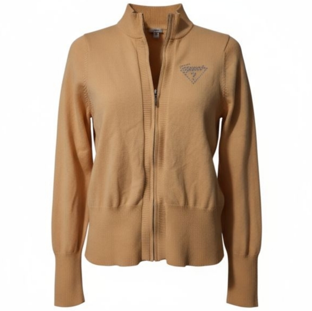 Guess Women's Zip-Up Hoodie in Peach